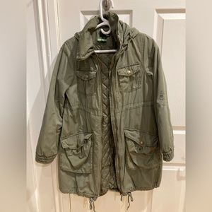 H&M Olive Green Parka Jacket Small 4 US